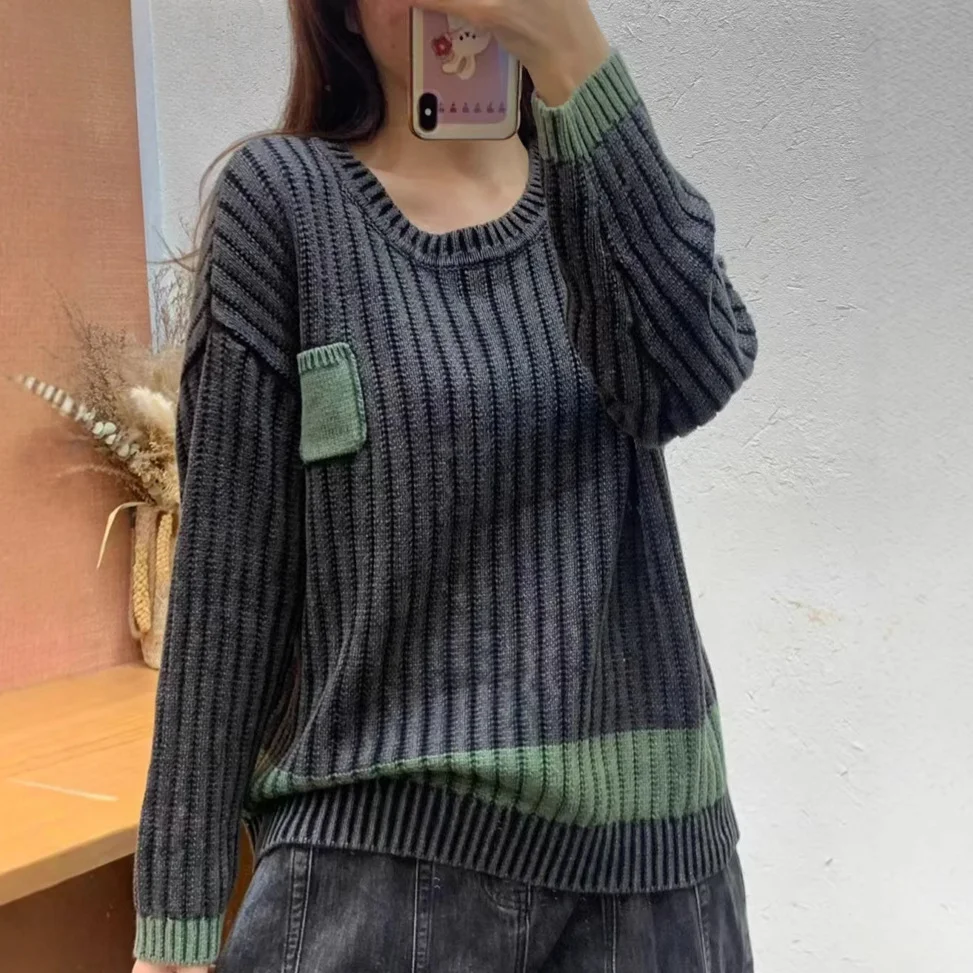 Chicfifth Sweater Women Winter Long Sleeve High Quality Autumn Vintage Top Knitted Cardigan