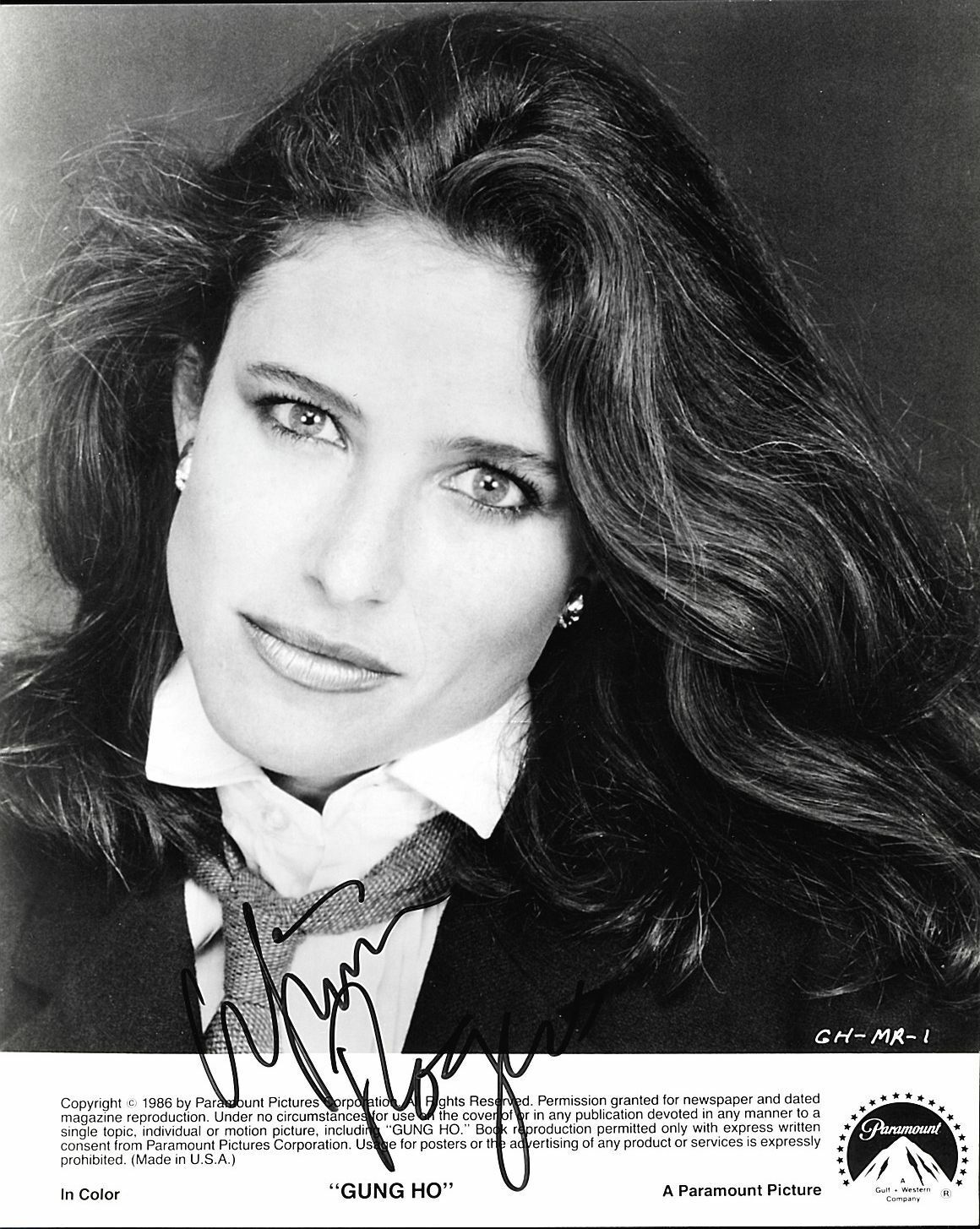 MIMI ROGERS, ACTRESS SIGNED 8X10 STUDIO PROMO Photo Poster painting FOR GUNG HO FILM