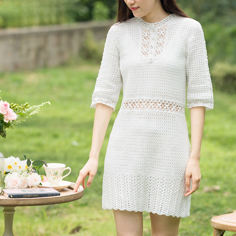 Susan's Handcrafted Lace Yarn Crochet Top & Dress DIY Kit 