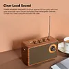 Retro Radio Speaker Wireless Portable FM Radio Receiver for Home Outdoor Travel