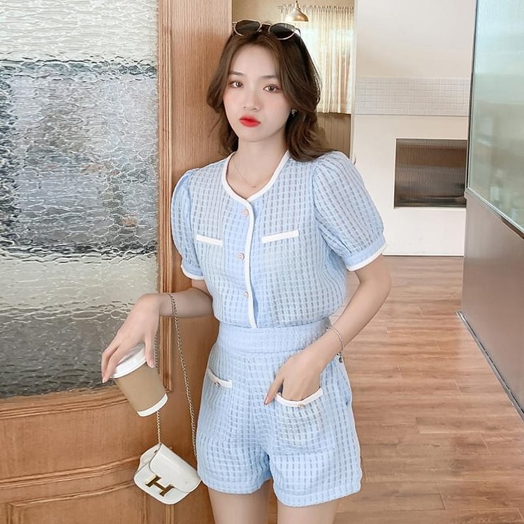 Short Sleeve Two-Piece Set P14787