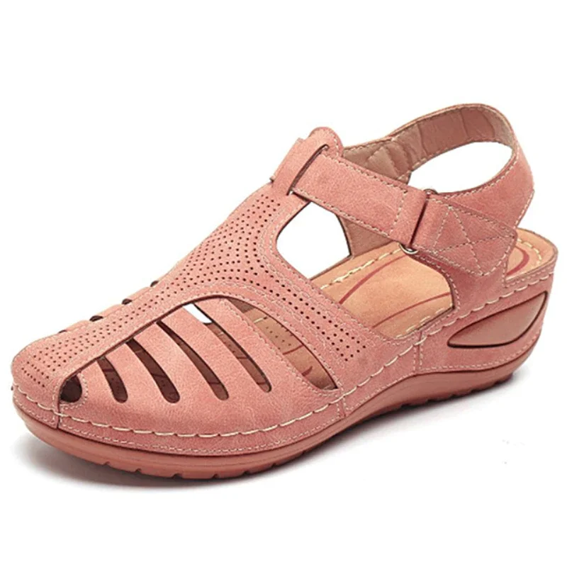 Qengg New Women's Sandals Premium Orthopedic Bunion Corrector Flats Casual Soft Sole Beach Wedge Vulcanized Shoes Zapatillas De Mujer