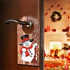 DIY Christmas Candle Flower Diamond Painting Door Handle Hanging Sign Kit