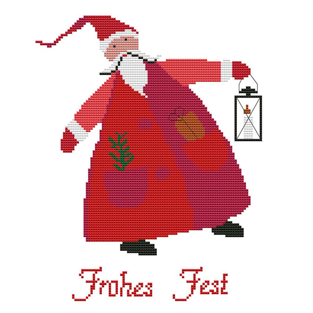 

Santa Claus - 14CT Stamped Cross Stitch - 27*33cm, 501 Original