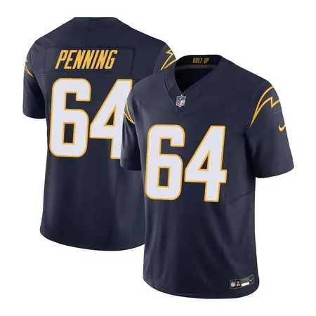 Youth Los Angeles Chargers #64 Trevor Penning  Navy Alternate Charger Power Vapor F.U.S.E. Limited Jersey