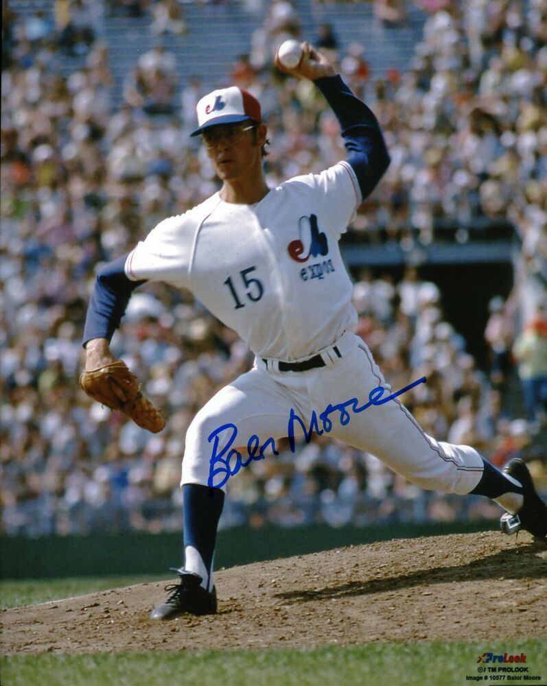 Balor Moore Autographed 8x10 Montreal Expos  Private Signing  #2