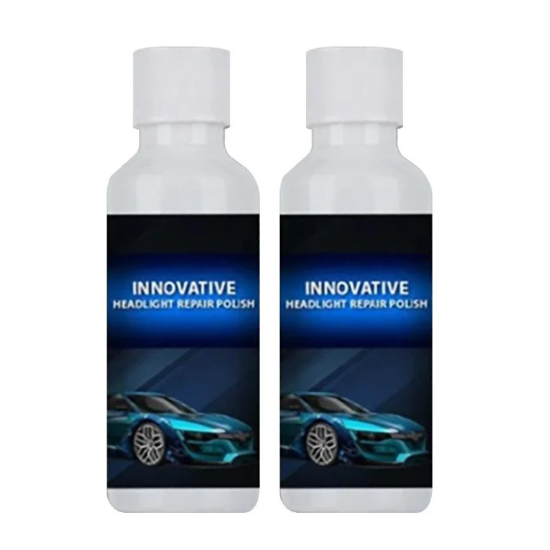 Kit De Restauration Phares De Voiture - Agent Réparateur 30 Ml, Facile à Appliquer, Rend La Clarté Et Protège