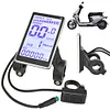 E-bike Display 24-48V Waterproof Electric Scooter Panel Screen for Electric Bike