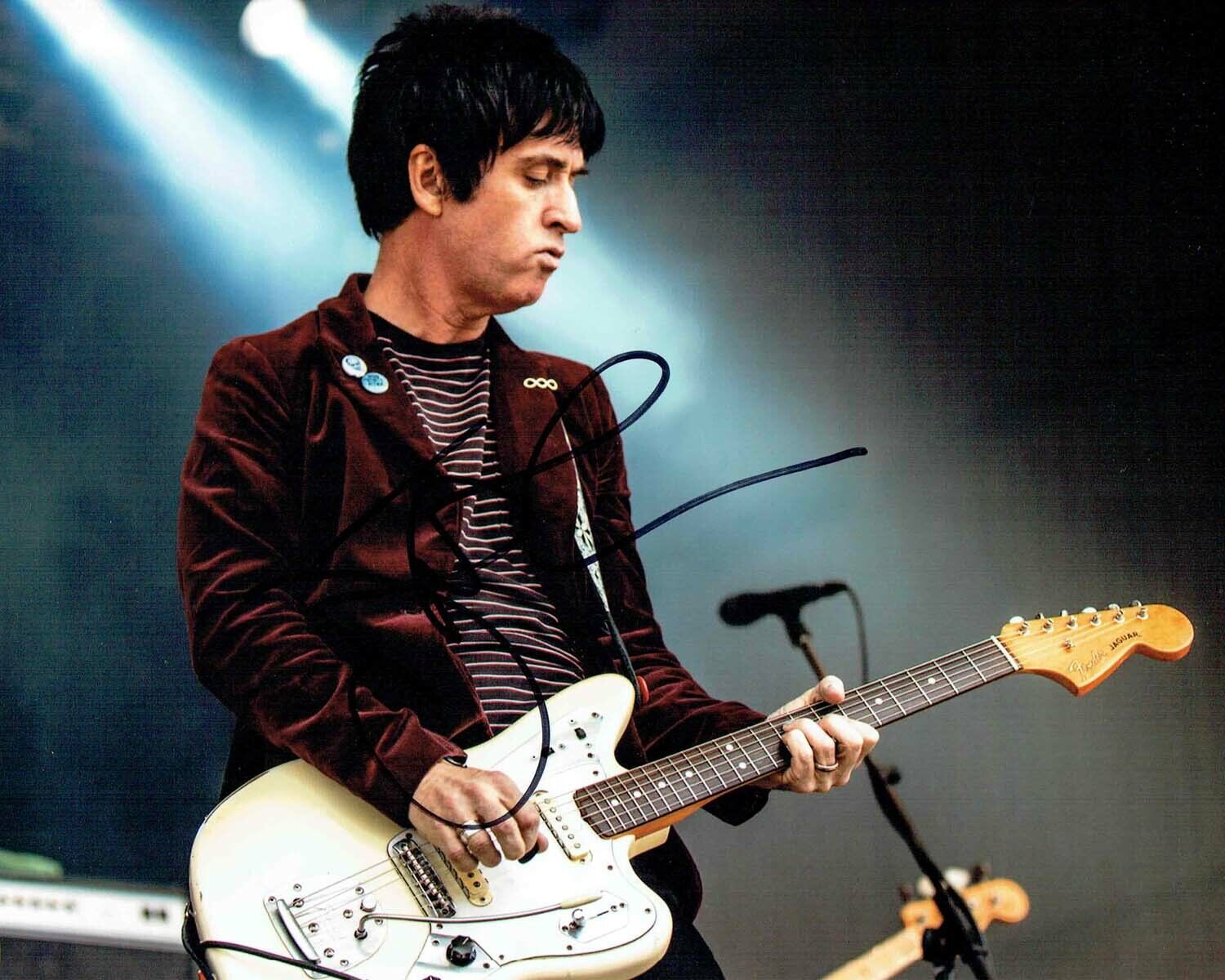 Johnny MARR SIGNED Autograph 10x8 Photo Poster painting 1 AFTAL COA The SMITHS Legend