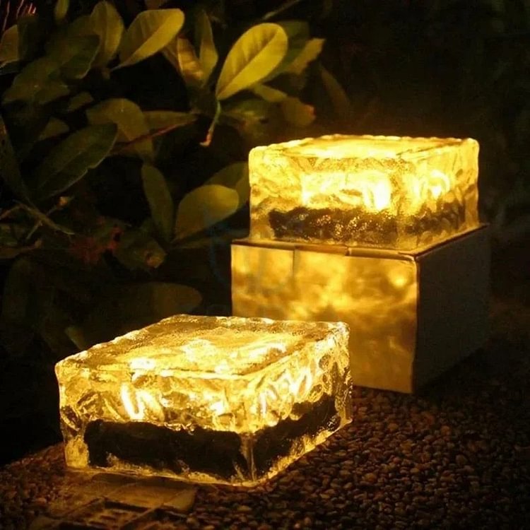 Solar LED Glass Ice Floor Sensor Light CSTWIRE