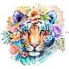 Diamond Painting -DIY Round Drill Tiger(40*40 CM)