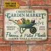 Personalized Garden Market Customized Classic Metal Signs