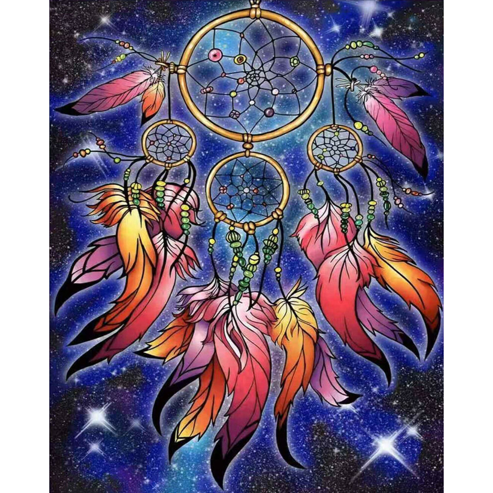 

40*50cm - Painting By Numbers - Dreamcatch Hoop, 501 Original