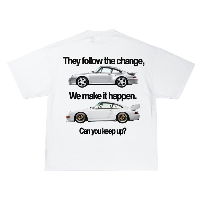 Faster than Schnell Printed Men's Oversized T-shirts