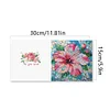 6Pcs carte de voeux fleur-bricolage