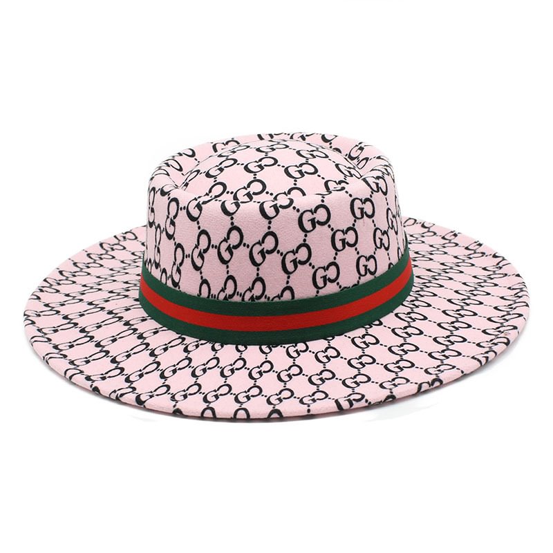 Clarence Reversible Colorblock Wool Jazz Hat-Pink