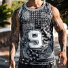  **Athlete 9 Bandana Print Tank Top - Stylish and Comfortable Workout Gear** by Inlyline