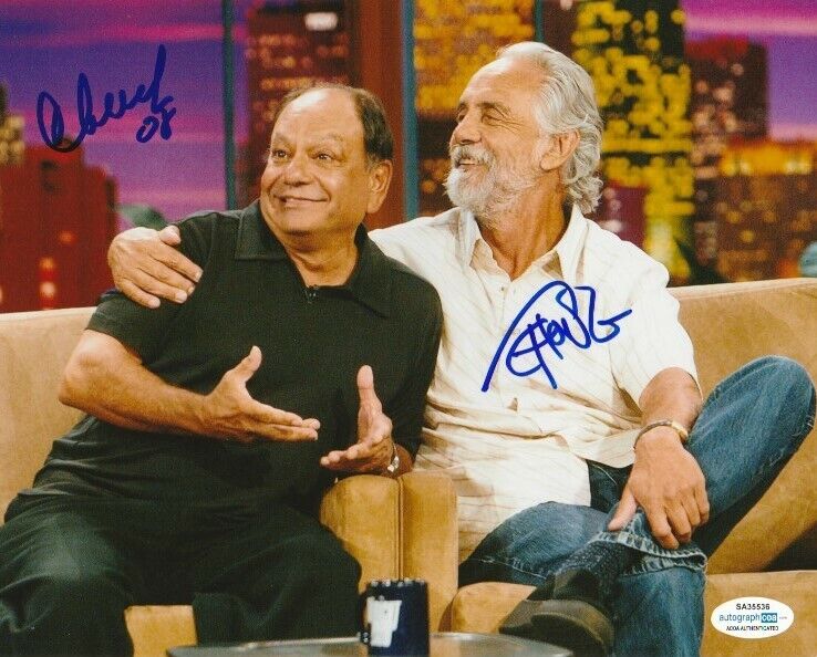 CHEECH MARIN & TOMMY CHONG SIGNED 8x10 Photo Poster painting #3 UP IN SMOKE ACOA COA PROOF