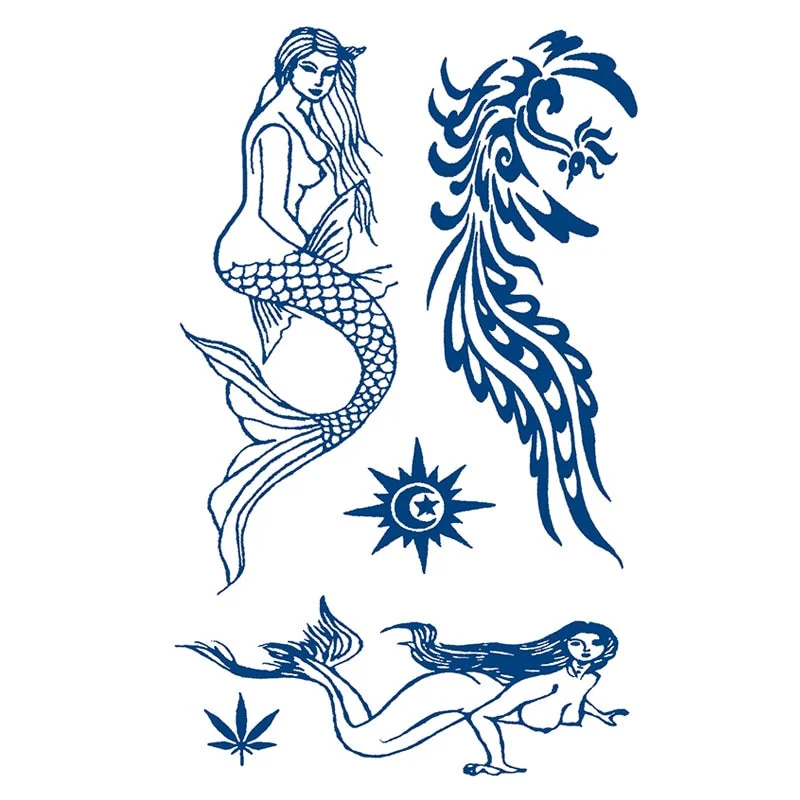 GH1-50 Herbal Juice Tattoo Sticker Semi-permanent Men and Women Long-lasting Waterproof Sweat Plant Juice Tattoo Sticker