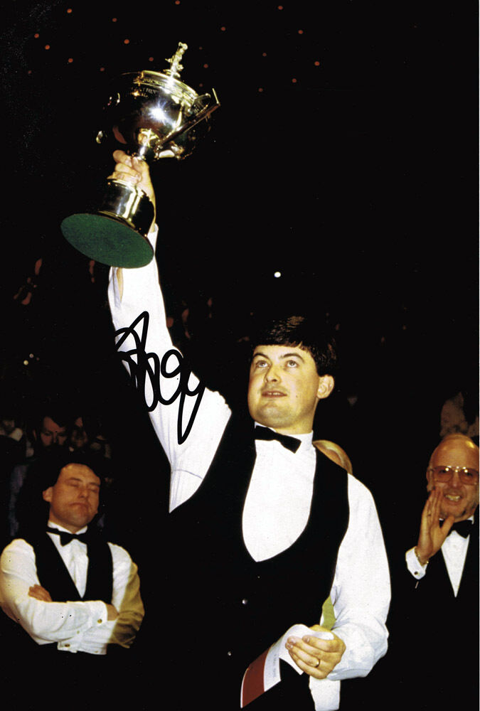 John Parrott HAND SIGNED Snooker Champ 12x8 Photo Poster painting AFTAL