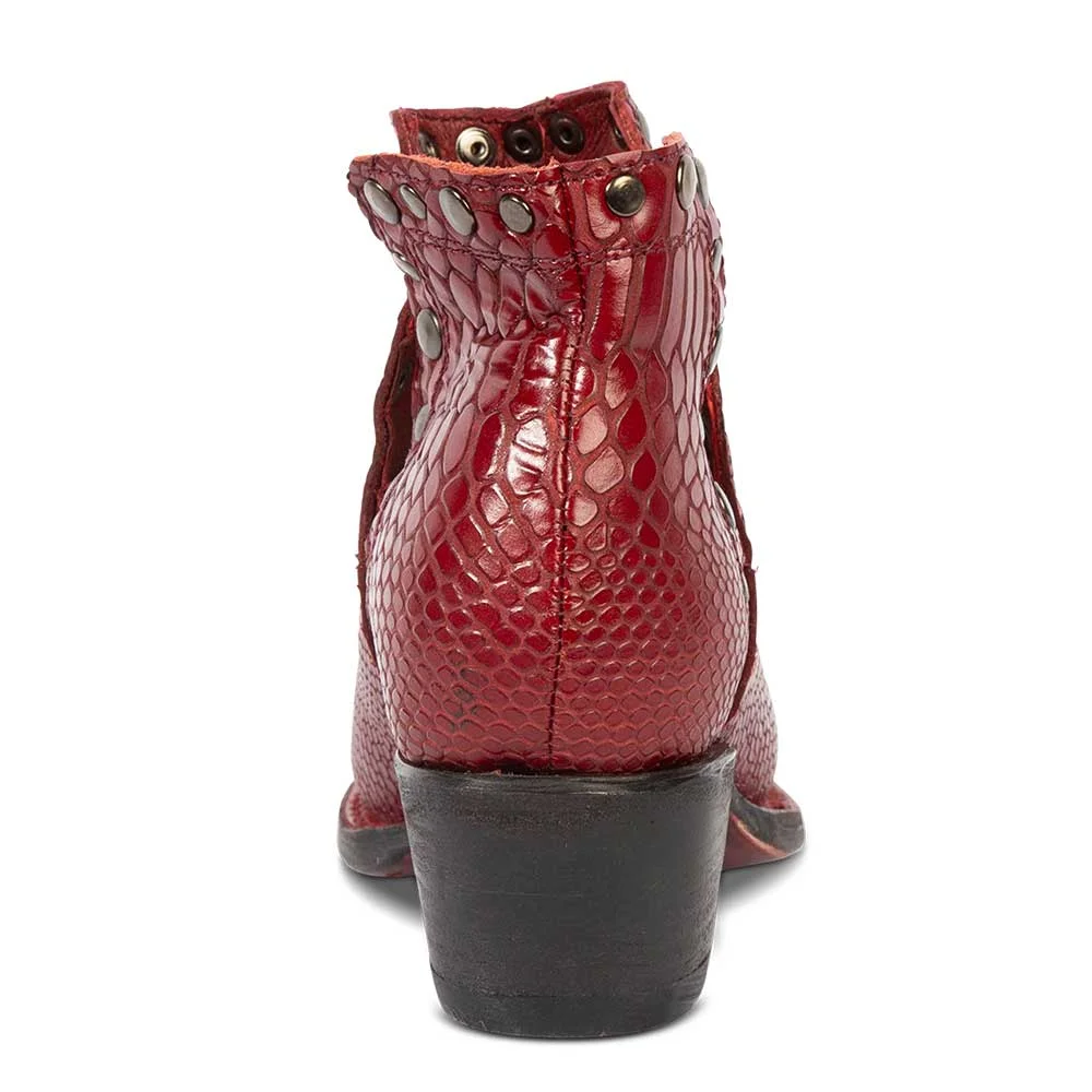 cut out western ankle boots