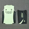 2025/2026 Real Madrid Pre-Match Training Light Green Vest+Shorts Football1:1 Thai Quality