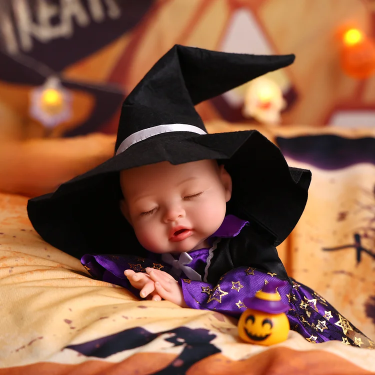Babeside Nancy 16" Realistic Silicone Halloween Baby Little Infant Girl Dress Up The Night
