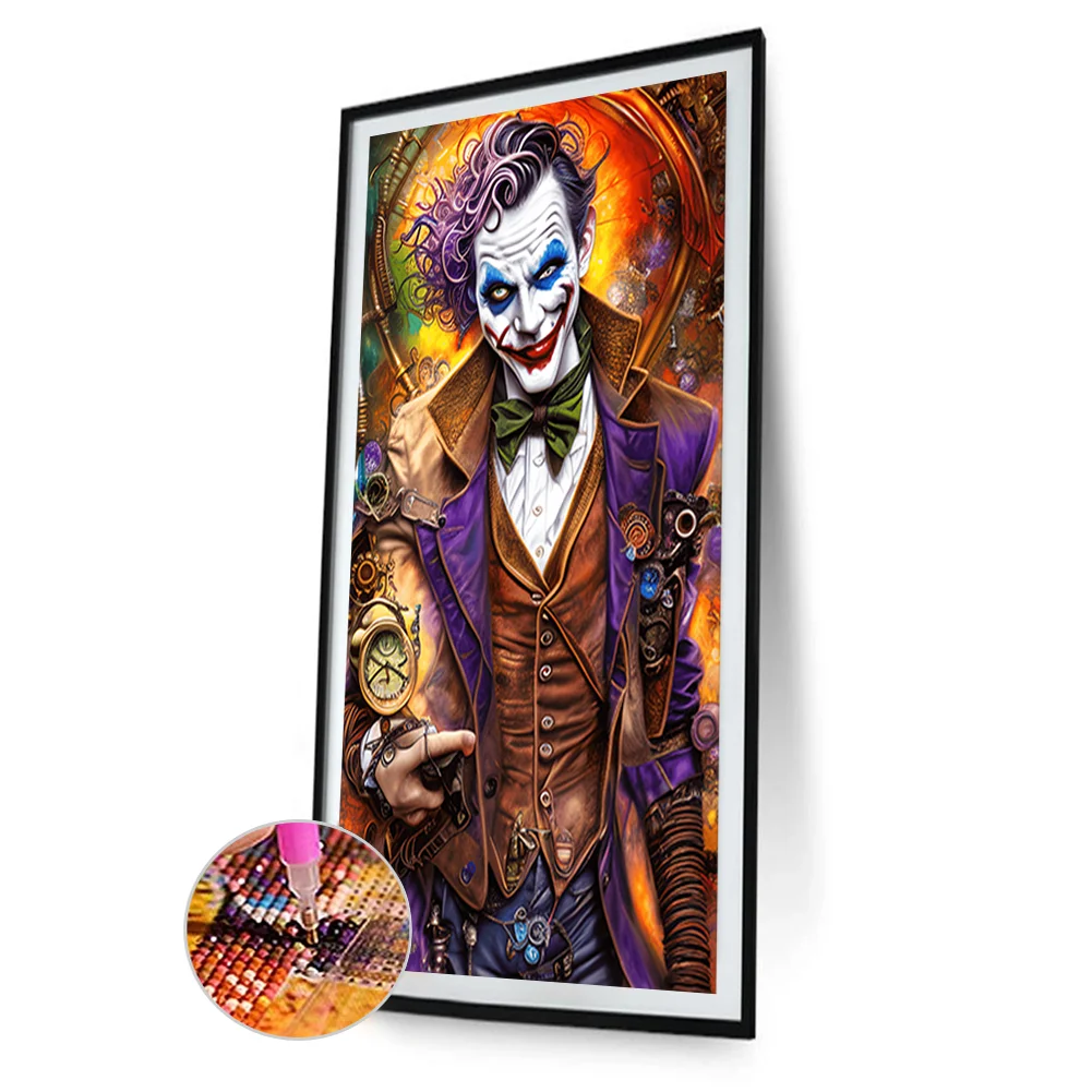 Horror Clown 30*40cm full round drill diamond painting