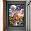 Castle Hot Air Balloon - 11CT Stamped Cross Stitch 40*60cm