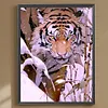 Diamond Painting -DIY Round Drill Tiger in the Snow