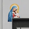 2Pcs diy Diamant Kunst T&uuml;r Ecke Anh&auml;nger Acryl T&uuml;rdekoration (Jesus)