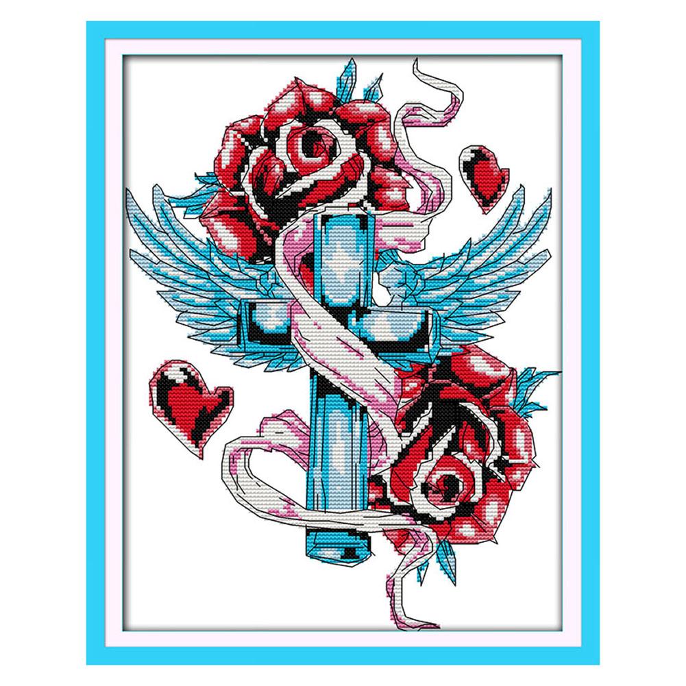 

Rose - Cross Stitch - 35*28cm, 501 Original