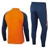 2024/2025 Manchester United Half-Pull Training Suit Orange Football Shirt 1:1 Thai Quality Set love fball