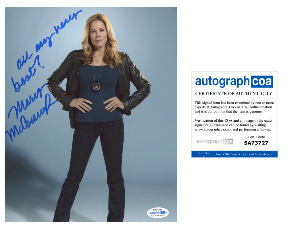 MARY MCCORMACK SIGNED 8X10 Photo Poster painting AUTOGRAPHED IN PLAIN SIGHT