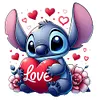 [Multi-Style]Disney stitch-plein diamant rond peinture-30 * 30cm