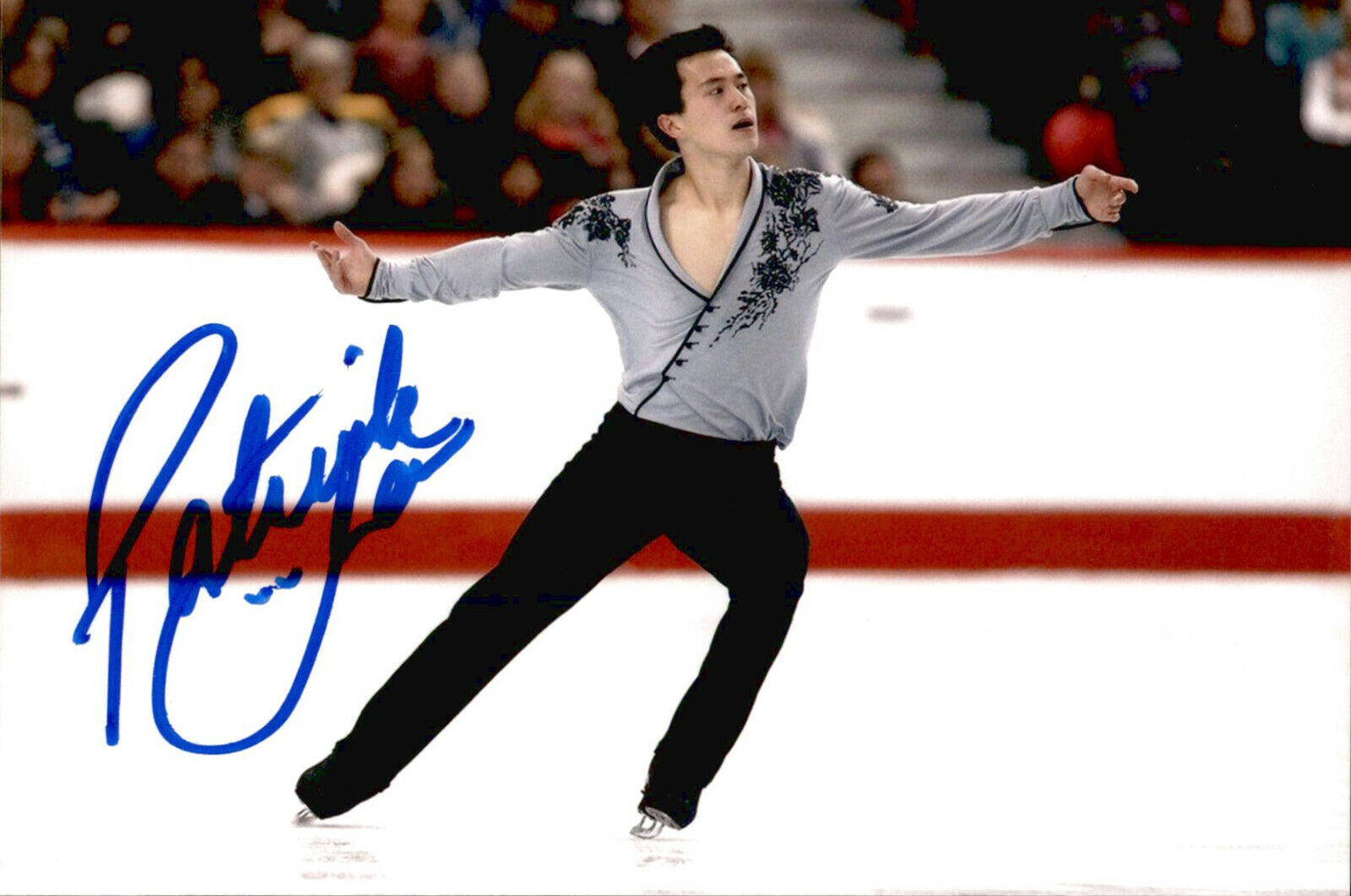 Patrick Chan SIGNED 4x6 Photo Poster painting Figure Skating SOCHI OLYMPICS SILVER MEDALIST #3