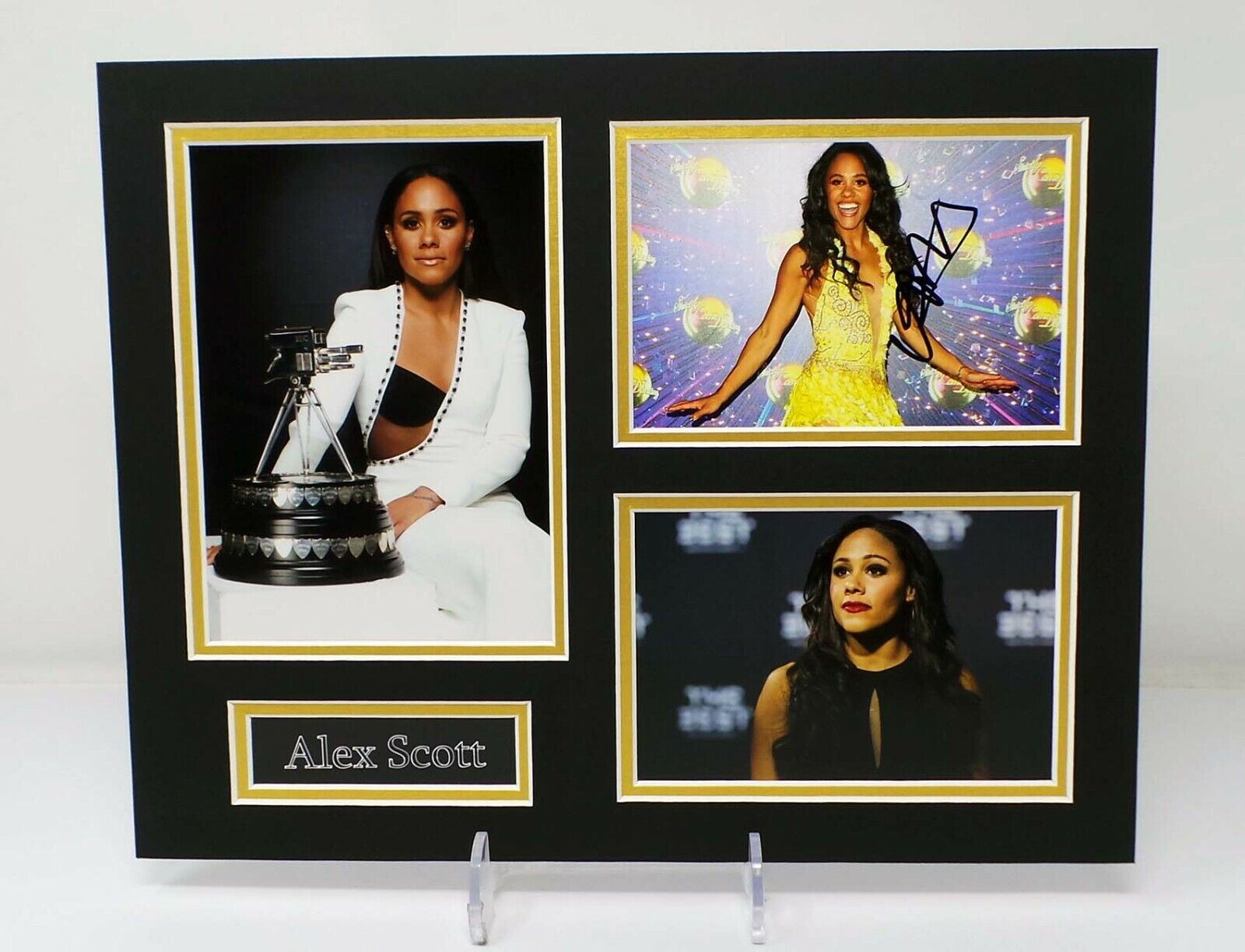 Alex SCOTT Football Presenter Signed & Mounted Sexy Photo Poster painting Display 1 AFTAL RD COA