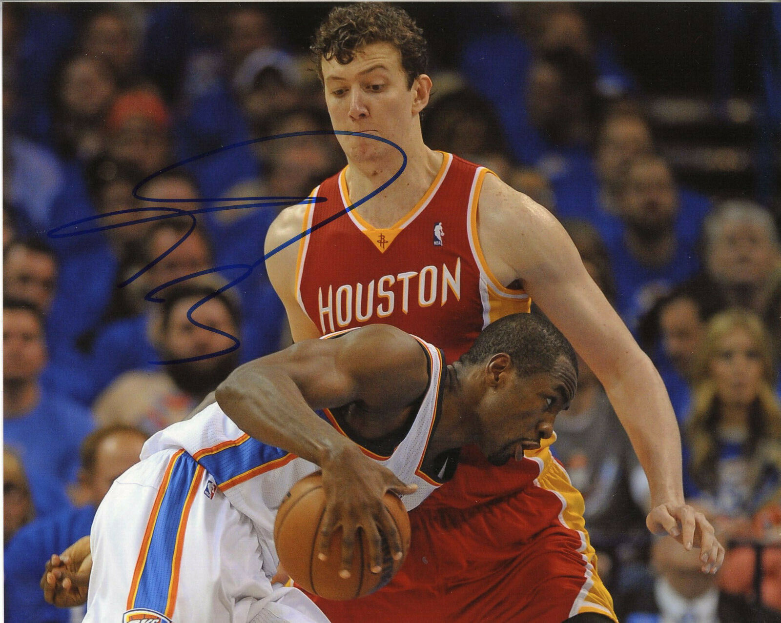 Omer Asik Autographed 8x10 Houston Rockets#S1253