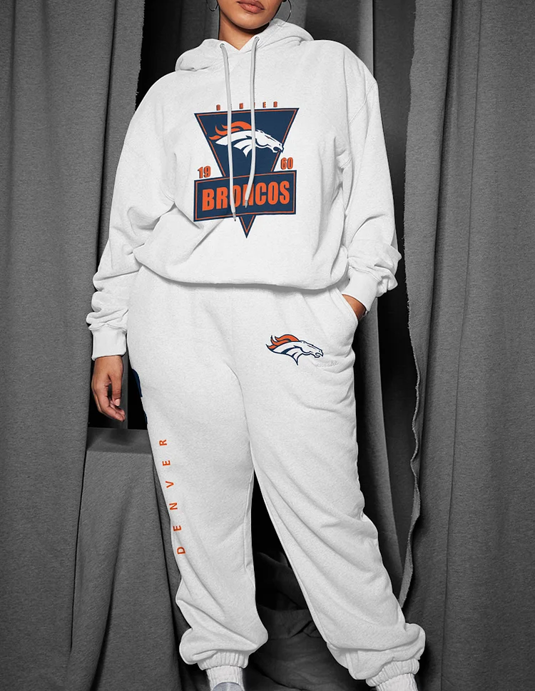 Denver Broncos 3D Printed Pullover Hoodie And Sweatpant 2pcs Tracksuits