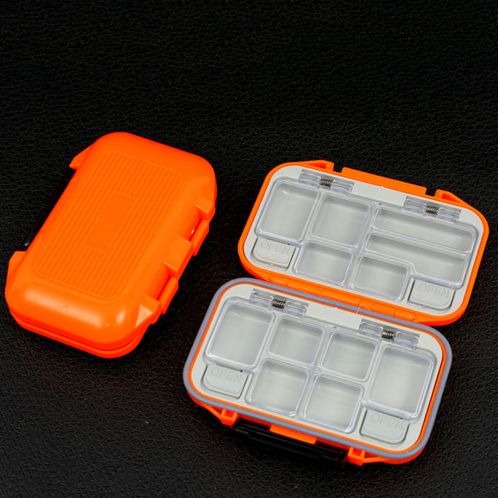 

Fishing Waterproof Fishing Tackle Box Double-Sided Hook Bait Accessory Case, Orange trumpet, 501 Original