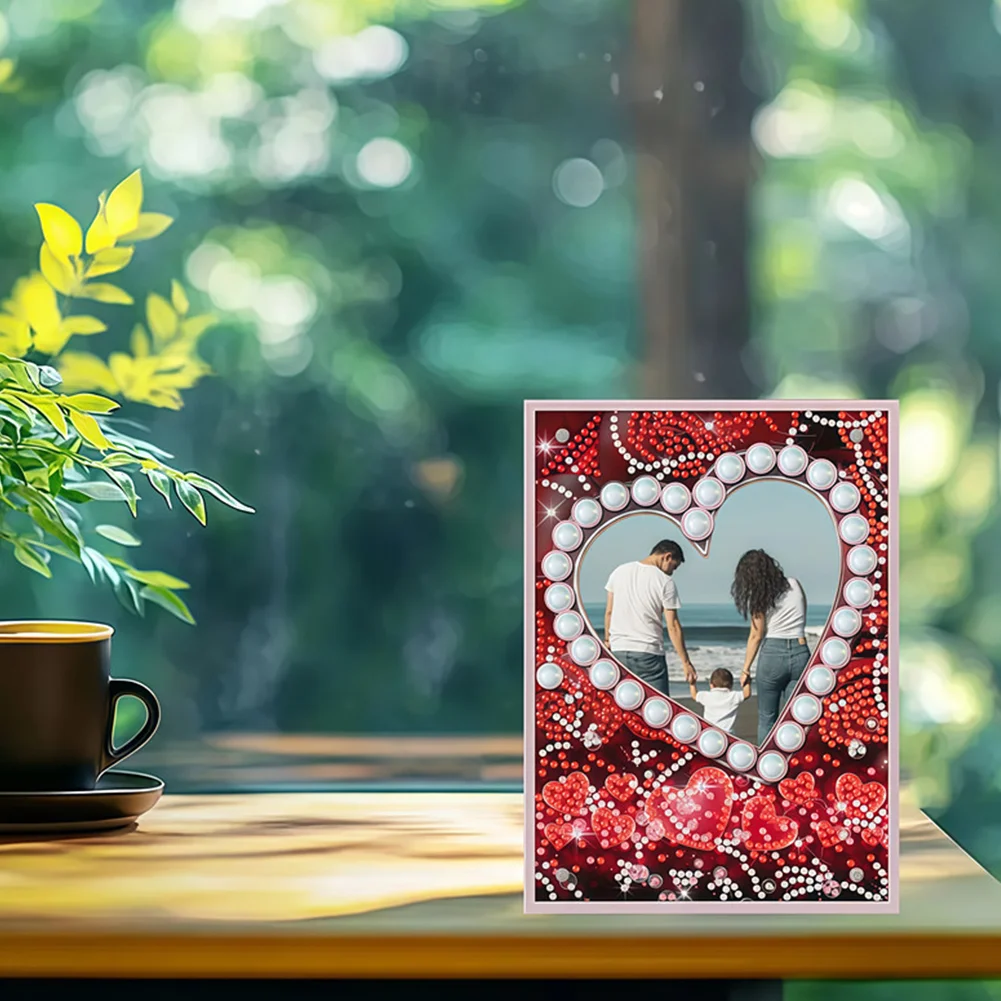 Special Shape Love Table Top Diamond Painting Frame Kits for Beginners