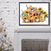 >SALE<5D DIY Full Round Drill Diamond Painting Sunflower Drink Kit Home Decor 40x30cm