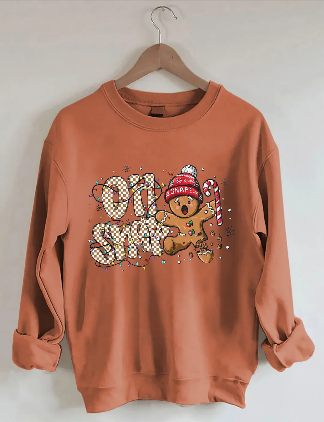 Oh Snap Gingerbread Man Christmas Sweatshirt