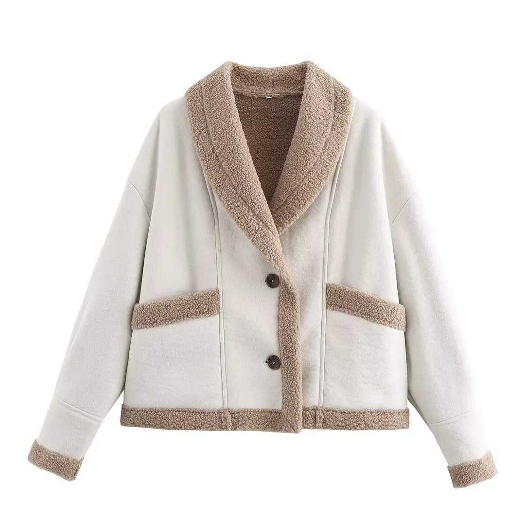 Nigikala Nigikala Women's Clothing 2025 Autumn And Winter New Wool Coat Collar Loose Fur