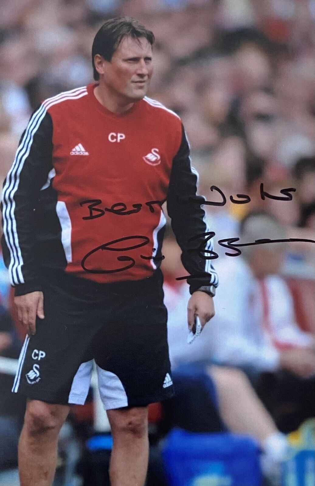 Colin Pascoe Genuine Hand Signed Swansea City 6X4 Photo Poster painting