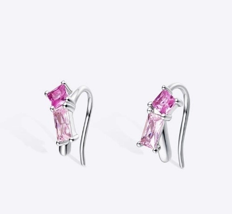 Copper Minimalist Solid Color Inlay Zircon Rings Necklace