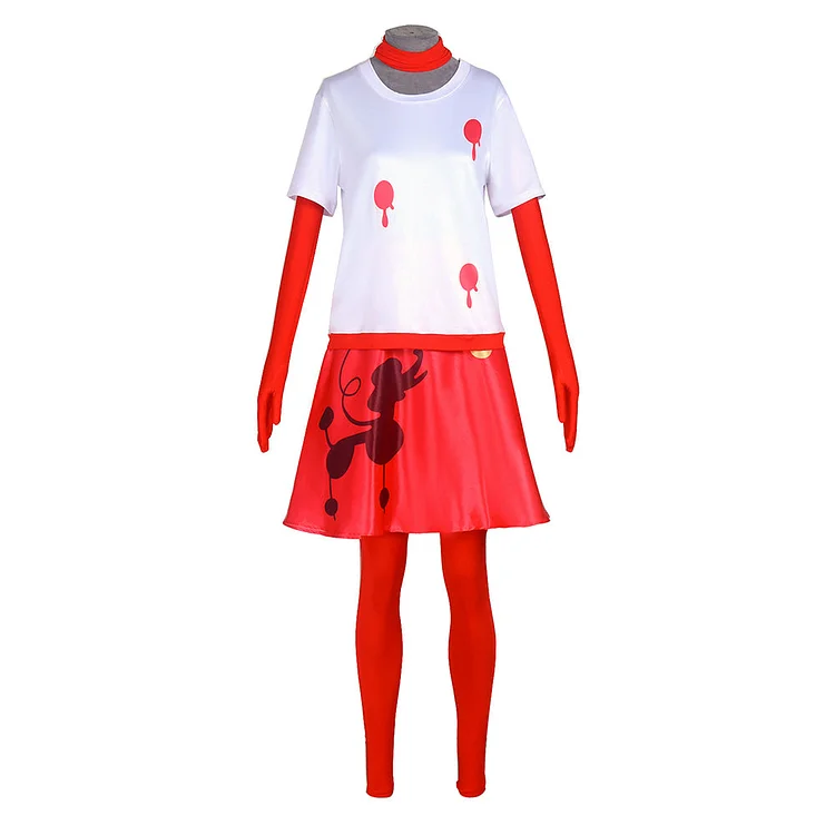 Hazbin Hotel Niffty White Set Outfits Cosplay Costume Halloween Carnival Suit