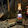 Wildfount &middot; Camping Retro Desktop Mini Fireplace Alcohol Stove Windproof Small Wood Stove for Heating, Brewing Tea, Boiling Water, and Watching the Fire