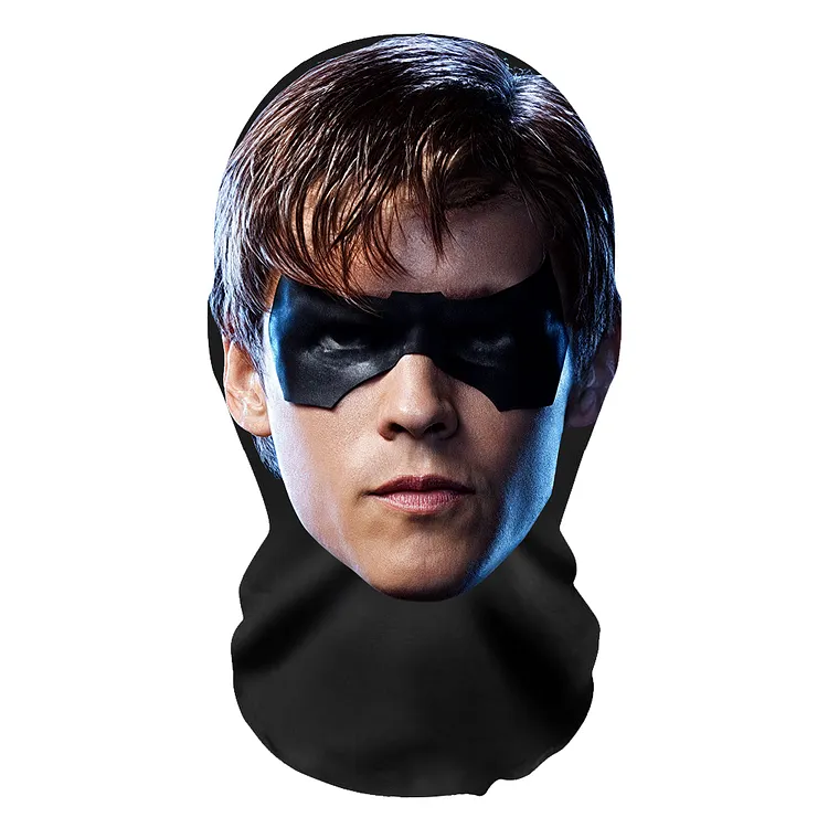 3D Spoof Face Simulation Headgear-Nightwing
