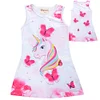Kid Girl Party Unicorn Sleeveless Dresses